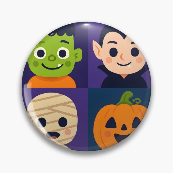 Item preview, Cute Halloween Characters designed and sold by FestivityFinds.