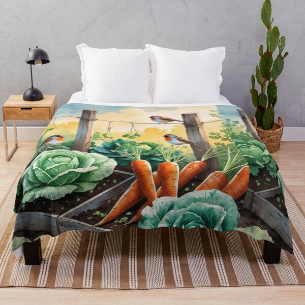 Item preview, Morning Chorus – Birds Among the Vegetable Patch designed and sold by Deezyned.
