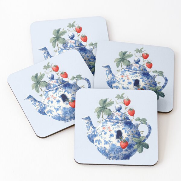 Item preview, Porcelain - flavorful strawberry plant pattern designed and sold by scicilysimonee.