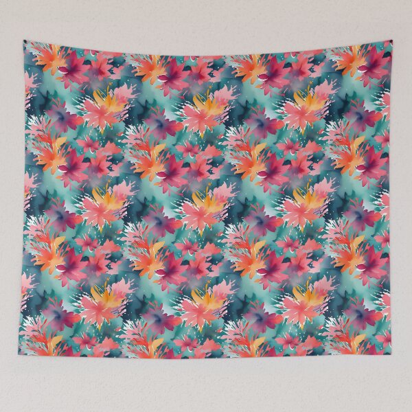 Item preview, Vibrant Floral Watercolor Seamless Pattern designed and sold by FestivityFinds.