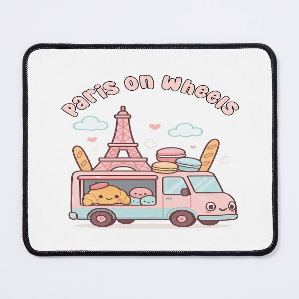 Item preview, Paris Croissant Kawaii Food Truck designed and sold by Globalcitytees.