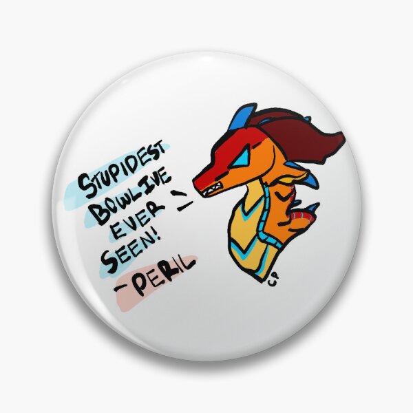 Item preview, Peril and Animus Bowl Funny wings of fire sticker designed and sold by cheeesesoup.