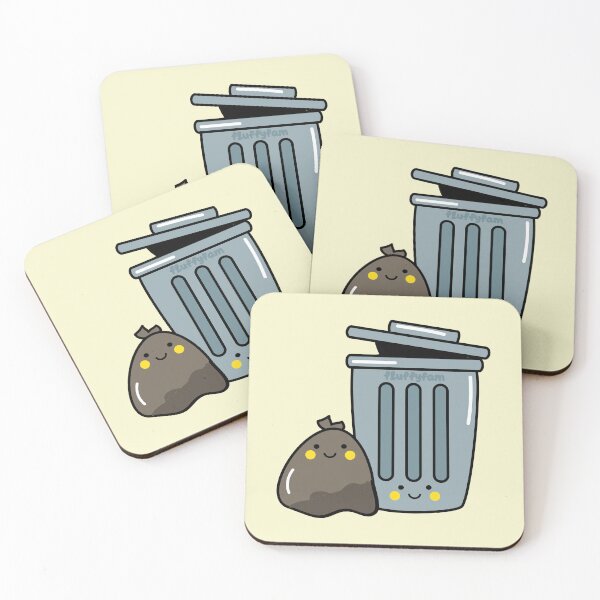 Item preview, Trash can and trash bag designed and sold by fluffyfamcraft.