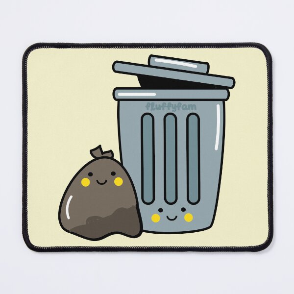Item preview, Trash can and trash bag designed and sold by fluffyfamcraft.