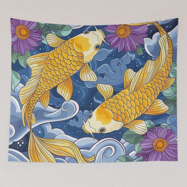 Item preview, Serene Koi Pond – Colorful Japanese Fish and Water Lilies Artwork designed and sold by Josinta.