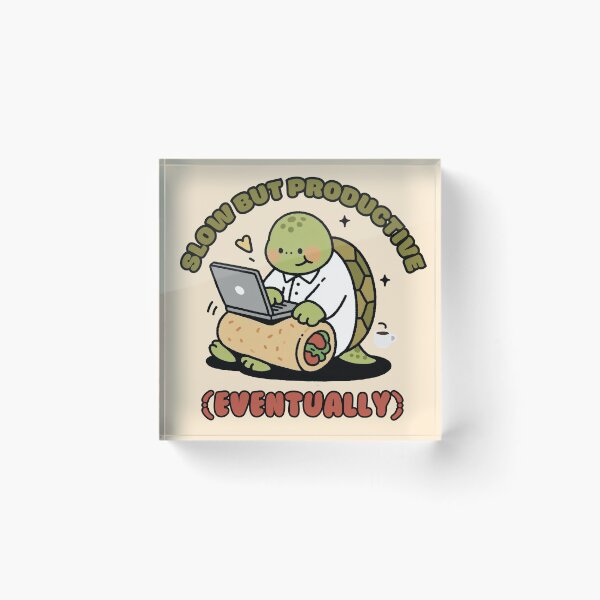 Item preview, Turtle - Slow but Productive (Eventually) designed and sold by staceyayesa.