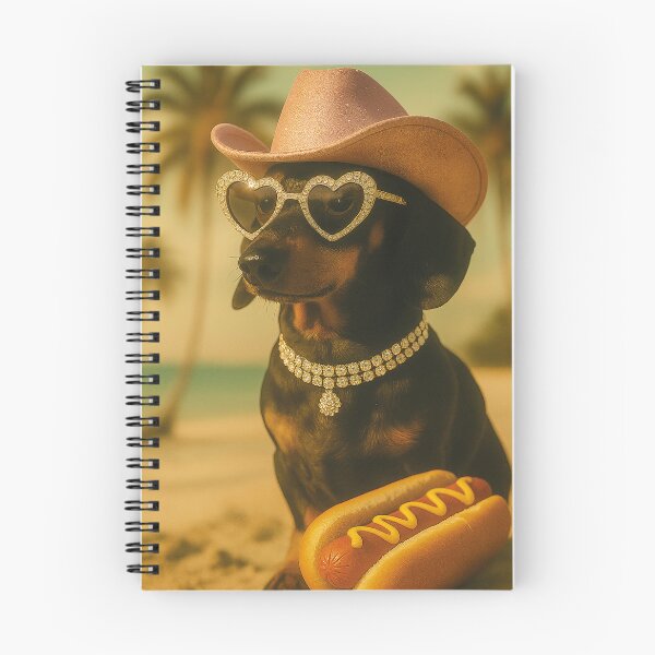 Item preview, funny cowboy dachshund, delicious hot dog designed and sold by Mauswohn.