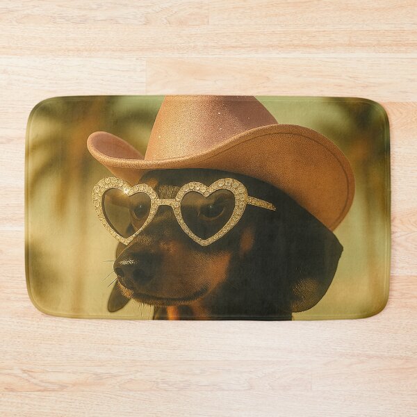 Item preview, funny cowboy dachshund, delicious hot dog designed and sold by Mauswohn.