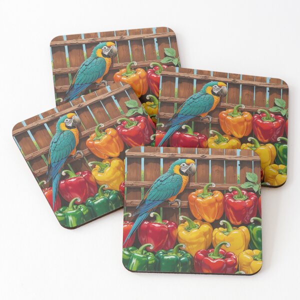 Item preview, Pepper Patch – Parrot in the Garden designed and sold by Deezyned.