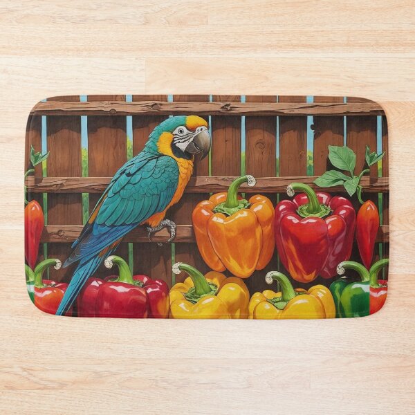 Item preview, Pepper Patch – Parrot in the Garden designed and sold by Deezyned.