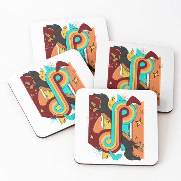 Item preview, Atomic Age Mid-century Modern Inspired Dachshund Design designed and sold by mcrow-creations.