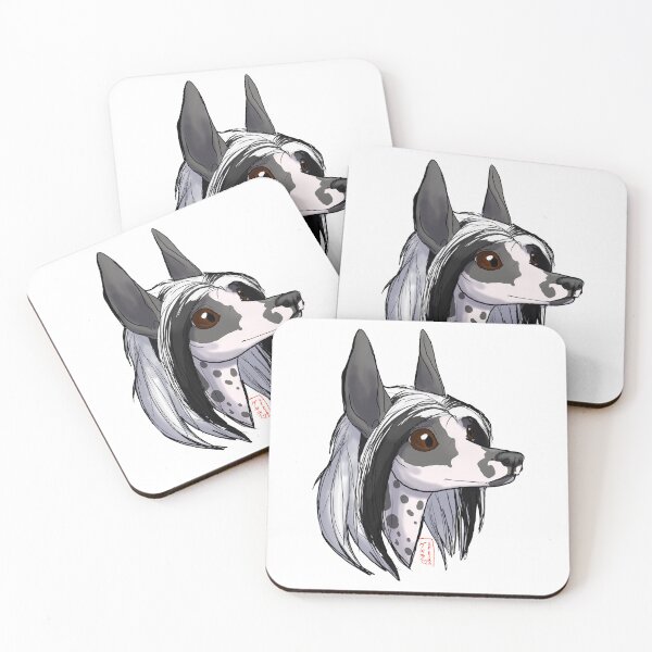 Item preview, Chinese Crested Hairless Slate and Pink designed and sold by Kekira.