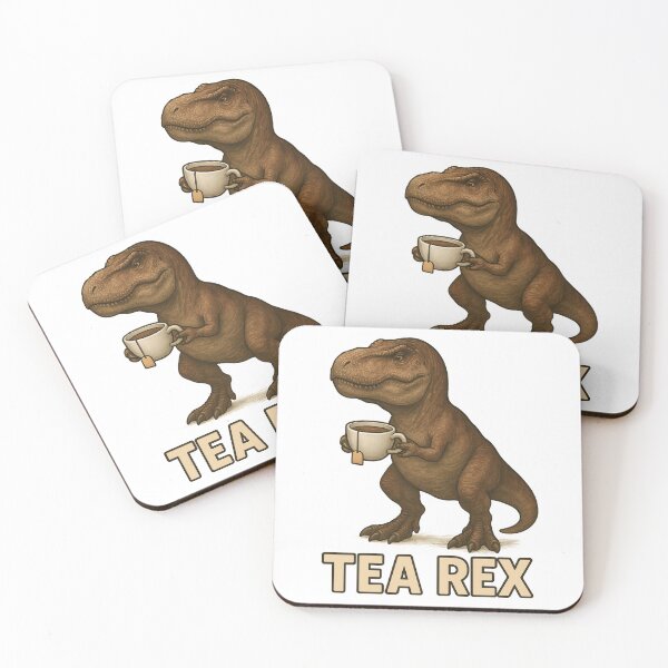 Item preview, TEA Rex pun designed and sold by EstelleStar.