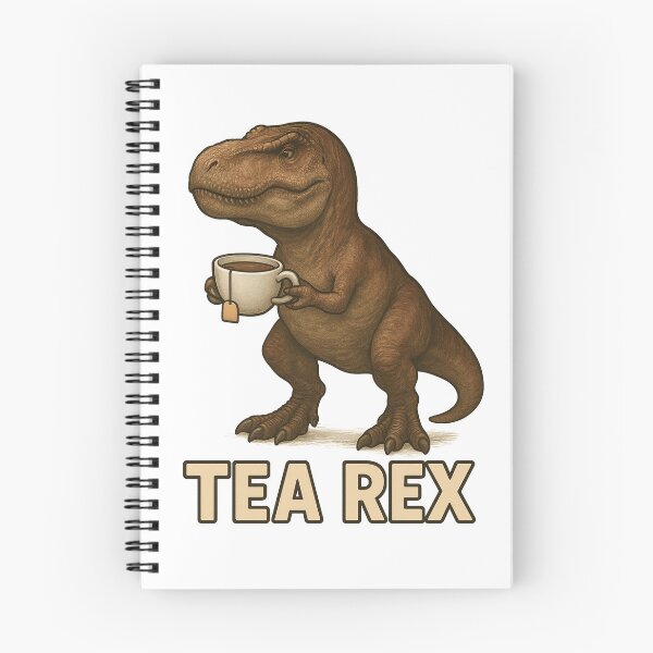 Item preview, TEA Rex pun designed and sold by EstelleStar.
