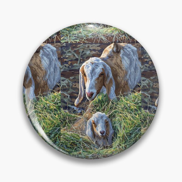 Item preview, Mother and her baby goat Nubian does Beatrice and Silver designed and sold by RobynPeters1836.
