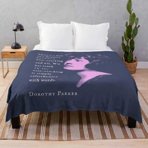 Item preview, Dorothy Parker quote: There's a hell of a distance between wise-cracking and wit. Wit has truth in it; wise-cracking is simply calisthenics with words. designed and sold by artbleed.