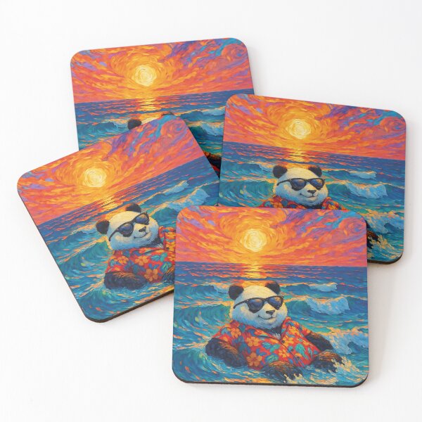 Item preview, Summer holidays, funny panda bathing in the sea designed and sold by Mauswohn.