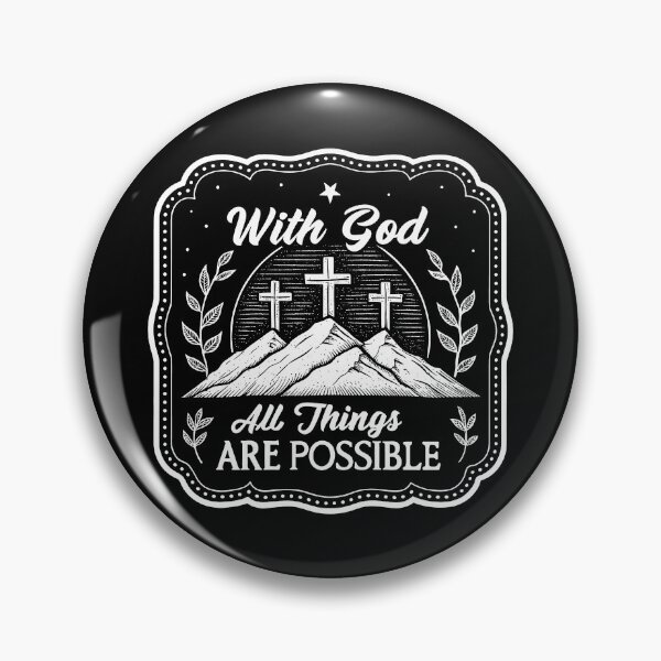 Item preview, Matthew 19:26 With God All Things Are Possible designed and sold by plushism.