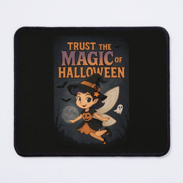 Item preview, Halloween Night with a Pumpkin-Dressed Witch and Radiant Moonlight designed and sold by SplashTastic.