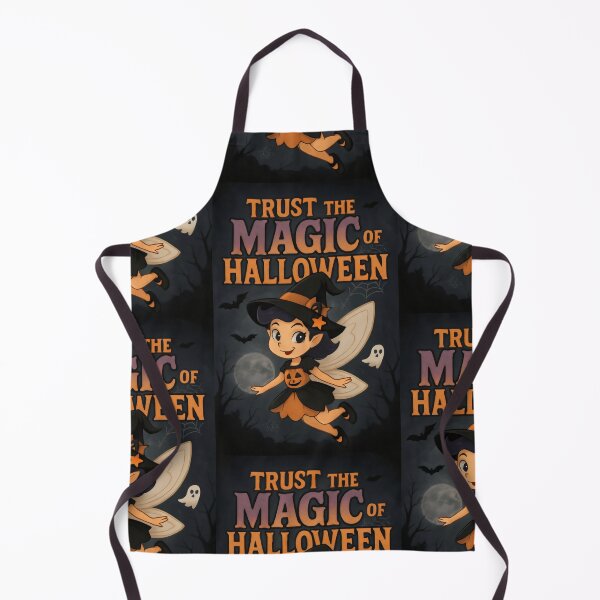 Item preview, Halloween Night with a Pumpkin-Dressed Witch and Radiant Moonlight designed and sold by SplashTastic.