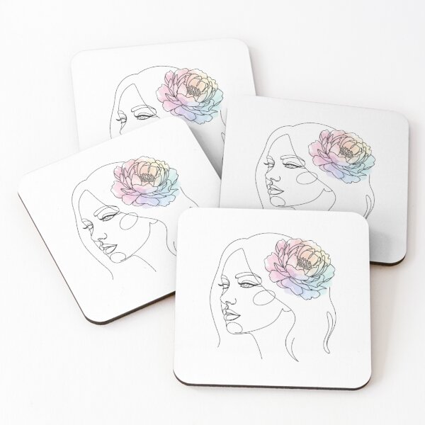 Item preview, Minimalist Female Face in One Line designed and sold by Mayverse.