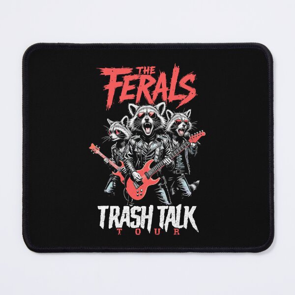 Item preview, Feral Raccoon Trash Talk Ferals Punk Band Funny Musician designed and sold by GrandeDuc.