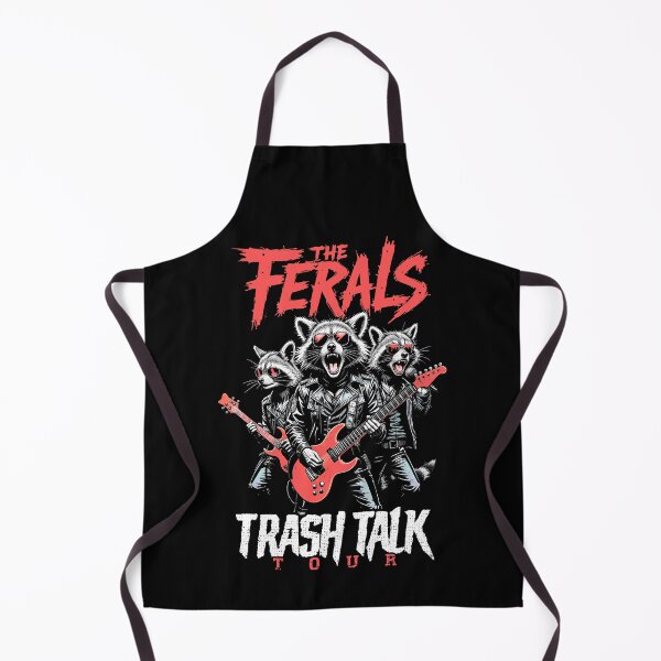 Item preview, Feral Raccoon Trash Talk Ferals Punk Band Funny Musician designed and sold by GrandeDuc.