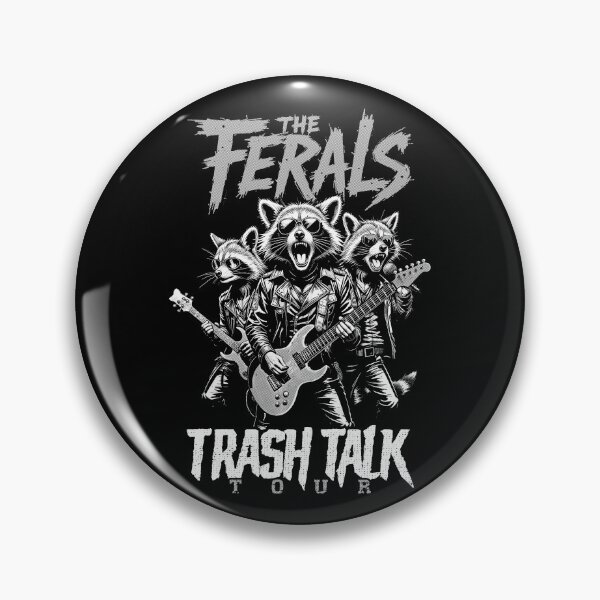 Item preview, Feral Raccoon Trash Talk Ferals Punk Band Funny Musician designed and sold by GrandeDuc.