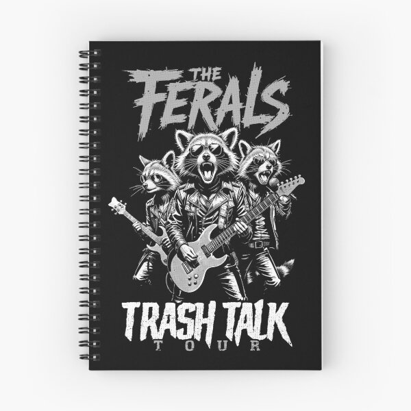 Item preview, Feral Raccoon Trash Talk Ferals Punk Band Funny Musician designed and sold by GrandeDuc.