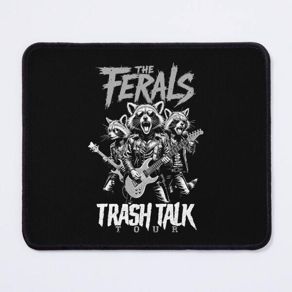 Item preview, Feral Raccoon Trash Talk Ferals Punk Band Funny Musician designed and sold by GrandeDuc.