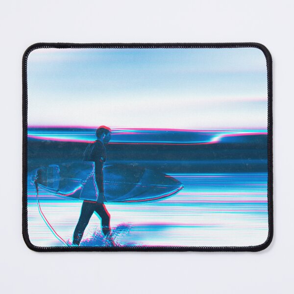 Item preview, Blue Surf - Surfer carrying board designed and sold by Dyrk Wyst Redbubble Shop.