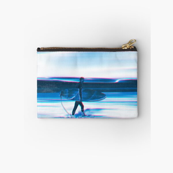 Item preview, Blue Surf - Surfer carrying board  designed and sold by Dyrk Wyst Redbubble Shop.