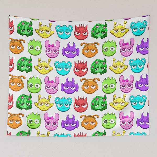 Item preview, Sprunkies Cute Characters Seamless Pattern designed and sold by Gamify Store.