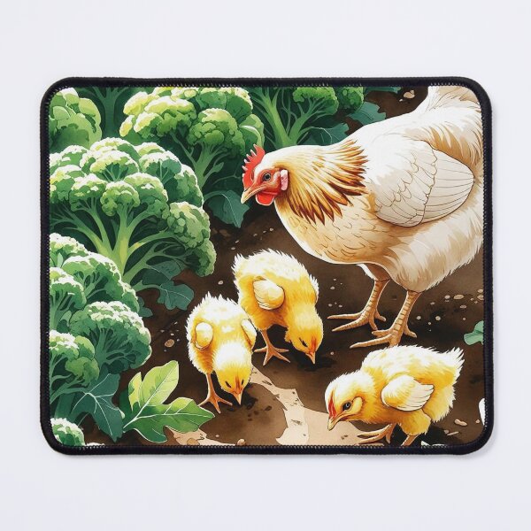 Item preview, Broccoli Beds – Hens in the Garden designed and sold by Deezyned.