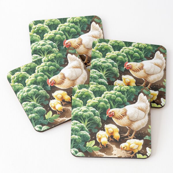 Item preview, Broccoli Beds – Hens in the Garden designed and sold by Deezyned.