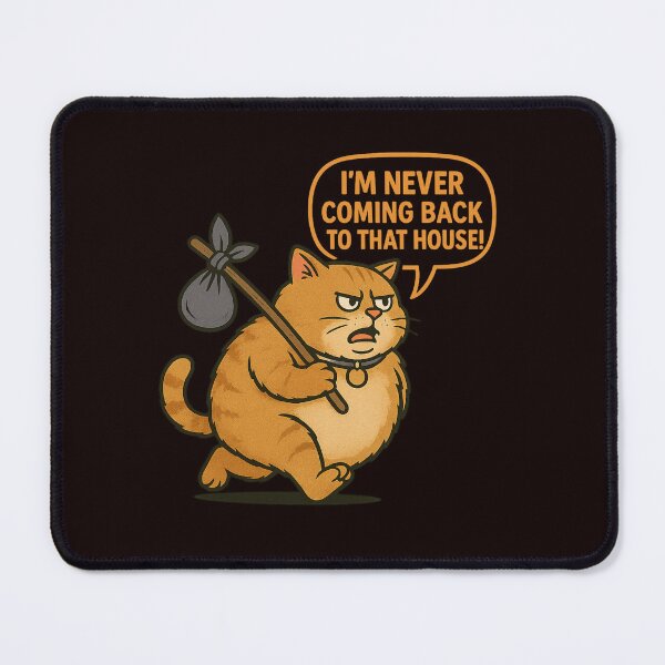 Item preview, Defiant Hefty Feline: I’m Never Coming Back! designed and sold by Tadeusz1.