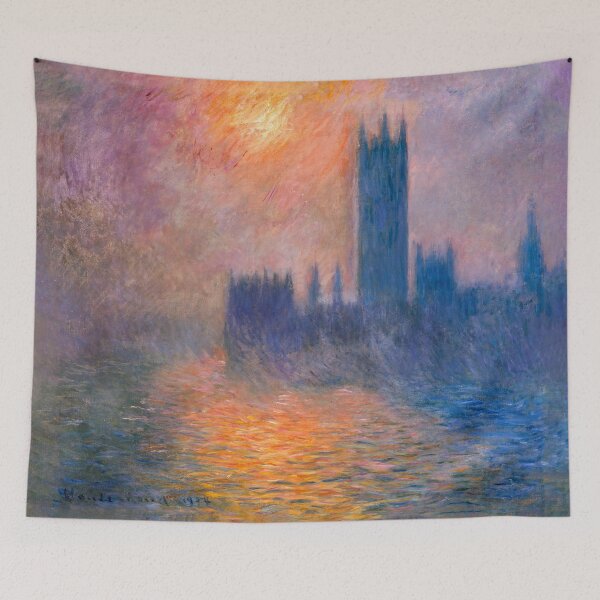 Item preview, Claude Monet The Houses of Parliament Sunset 1904 Impressionist designed and sold by Under-TheTable.