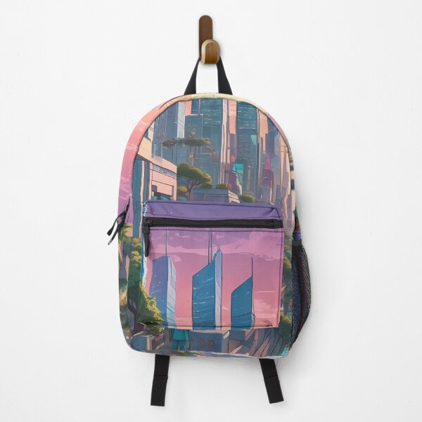 Item preview, Solarpunk Skyline – Green Future City designed and sold by Zenthosprint.