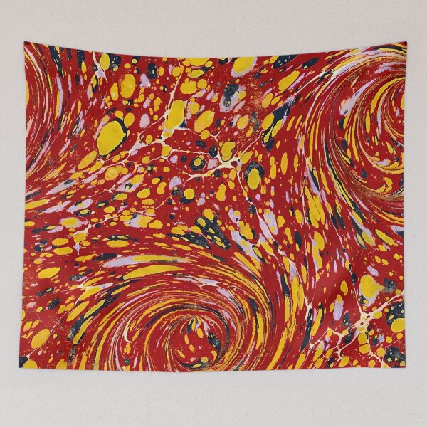 Item preview, Vintage Marbled Decorative Paper: Traditional Bookbinding Endpaper Design designed and sold by PinUpPizzazz.