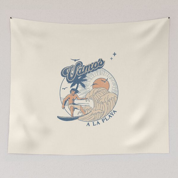 Item preview, Vamos A La Playa Ocean Surf designed and sold by dudelinart.