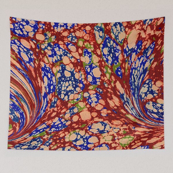 Item preview, Vintage Marbled Decorative Paper: Traditional Bookbinding Endpaper Design designed and sold by PinUpPizzazz.