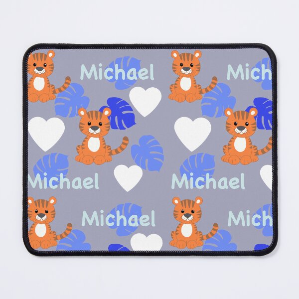 Item preview, Michael name with tigers designed and sold by QuirkyCatz.