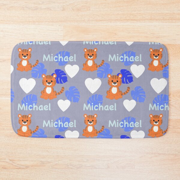 Item preview, Michael name with tigers designed and sold by QuirkyCatz.