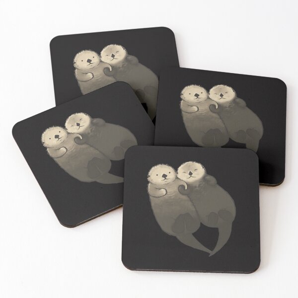 Item preview, Significant Otters - Otters Holding Hands designed and sold by raemiart.
