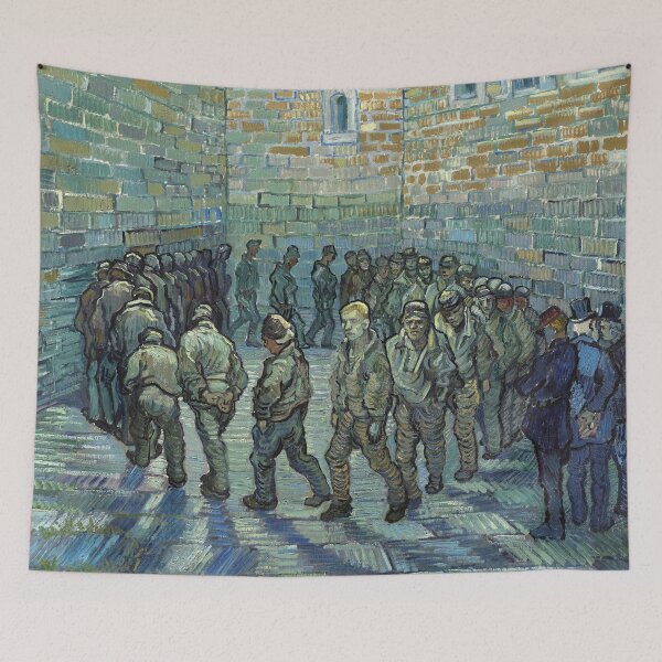 Item preview, Vincent van Gogh Prisoners Exercising Post-Impressionist Painting designed and sold by Under-TheTable.