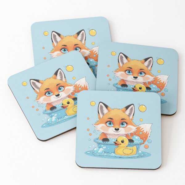 Item preview, Fox Taking a Bubble Bath designed and sold by 0606PM.