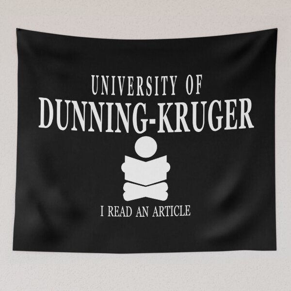 Item preview,  University of Dunning-Kruger designed and sold by jdtees.
