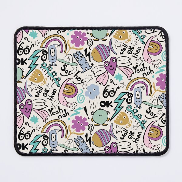 Item preview, Doodle graffiti fun cute hand drawn pattern designed and sold by SaryandSaff.