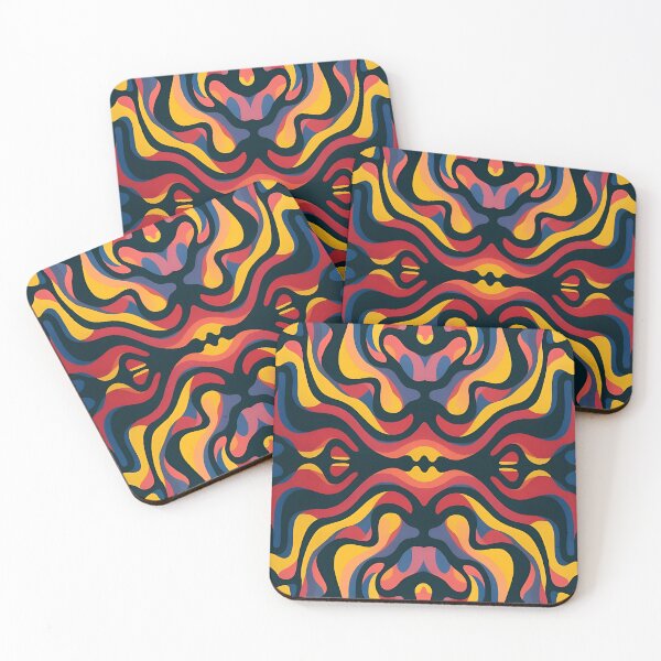 Item preview, Trippy Colorful Blobs - Digital Symmetrical Abstract Expressionism Painting designed and sold by Lucidesigns.