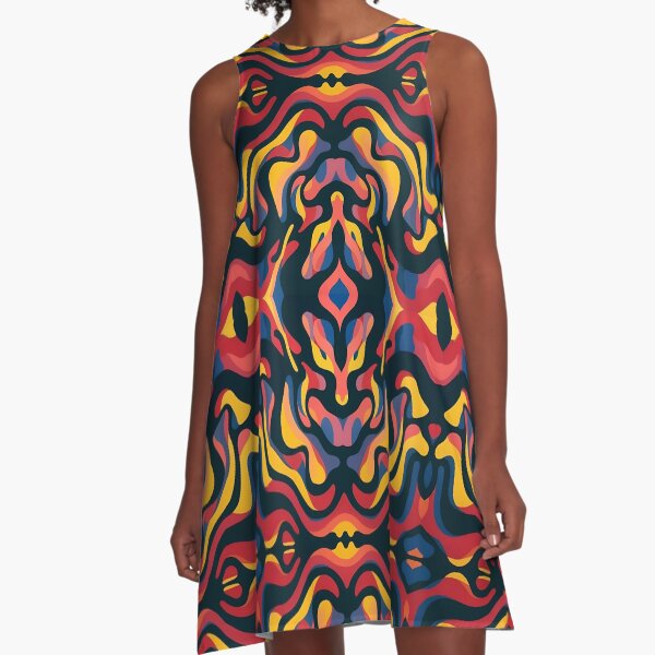 Item preview, Trippy Colorful Blobs - Digital Symmetrical Abstract Expressionism Painting designed and sold by Lucidesigns.
